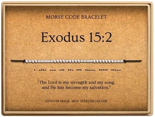 Bible Verse Morse Code - Women's Christian Bracelet
