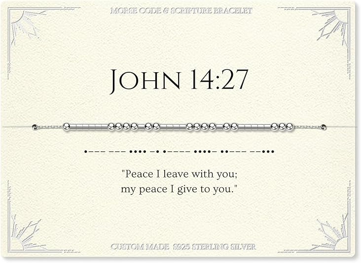 Bible Verse Morse Code - Women's Christian Bracelet