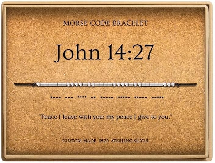 Bible Verse Morse Code - Women's Christian Bracelet