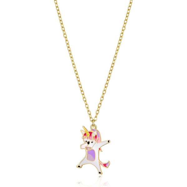 Initial Funny Unicorn Necklace