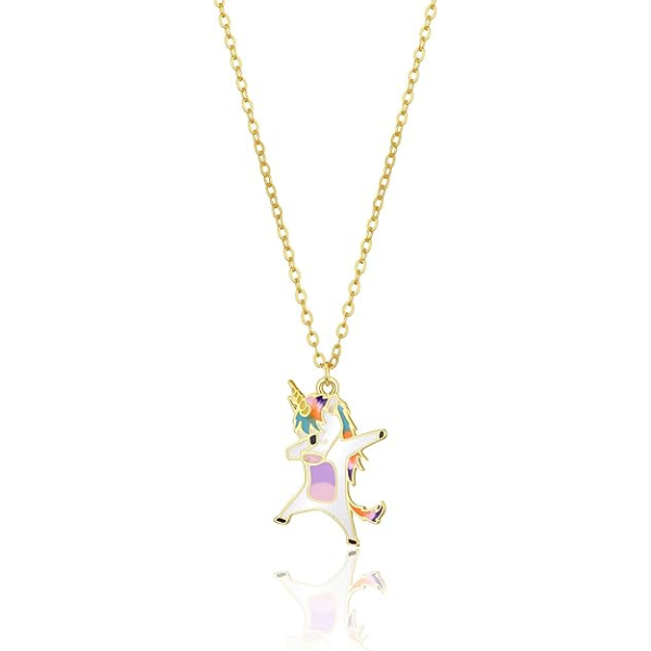 Initial Funny Unicorn Necklace