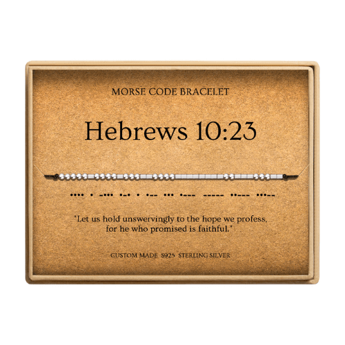 Hope - Bible Verse Morse Code Bracelet